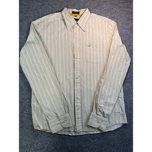 Vintage Hollister Brown Label Y2K Striped Button Down - Men's XL
